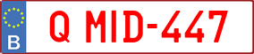 Trailer License Plate